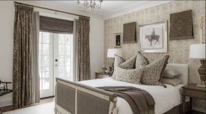 Custom draperies, pillows, bedding accents, and valances.