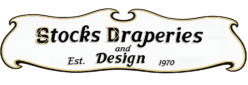 New logo Stocks Draperies of Canton.